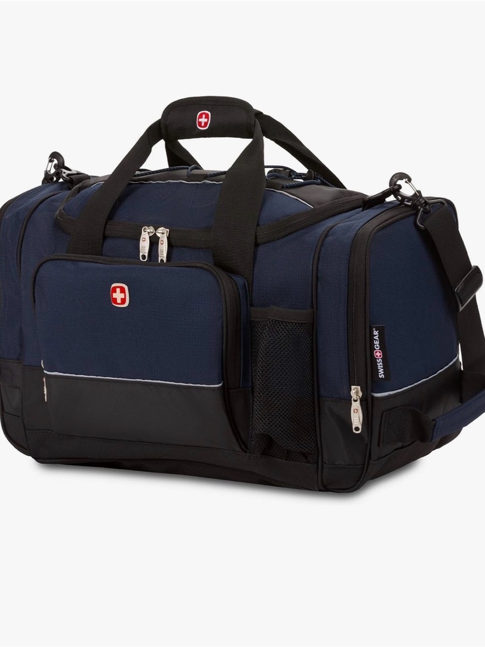 SwissGear Navy Apex Duffel Bag with Black Accents NWT 20”